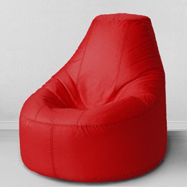 Кресло-пуф Люкс Красный, размер XXХХL-Комфорт, оксфорд
