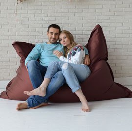 Кресло-подушка, Шоколад, размер XХXХL-Комфорт, оксфорд 5