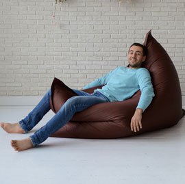 Кресло-подушка, Темно-зеленый, размер XХXХL-Комфорт, оксфорд 2