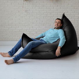 Кресло-подушка, Черный, размер XХXХL-Комфорт, оксфорд 2