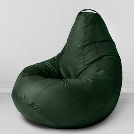 Кресло-мешок груша Темно-зеленый, размер XХXХL-Комфорт, оксфорд 0