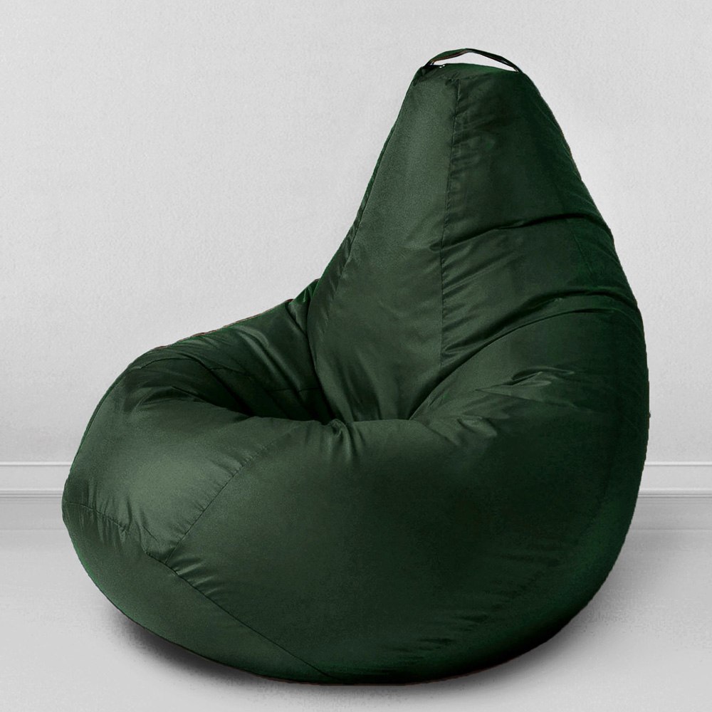 Кресло-мешок груша Темно-зеленый, размер XХXХL-Комфорт, оксфорд