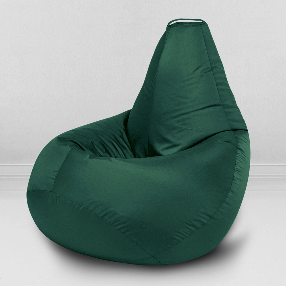 Кресло-мешок груша Темно-зеленый, размер XХХL-Стандарт, оксфорд