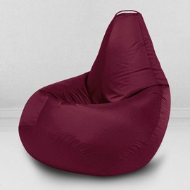 Кресло-мешок груша Бордовый, размер XХХL-Стандарт, оксфорд
