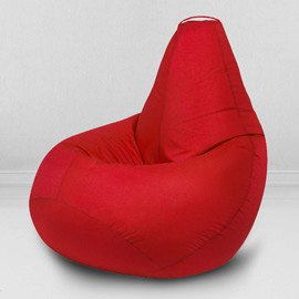 Кресло-мешок груша Красный, размер XХХL-Стандарт, оксфорд