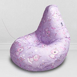 Кресло-мешок груша Волшебный единорог, размер XХХL-Стандарт, оксфорд 0