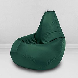 Кресло-мешок груша Темно-зеленый, размер XL-Компакт, оксфорд