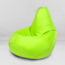 Кресло-мешок груша Салатовый неон, размер XL-Компакт, оксфорд