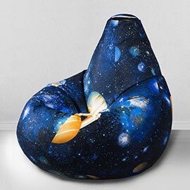 Кресло-мешок груша Космос, размер XХXХL-Комфорт, мебельный хлопок