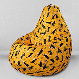 Кресло-мешок груша Символ Года, размер XХXХL-Комфорт, мебельный хлопок