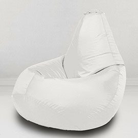 Кресло-мешок груша Белый, размер XХХL-Стандарт, оксфорд