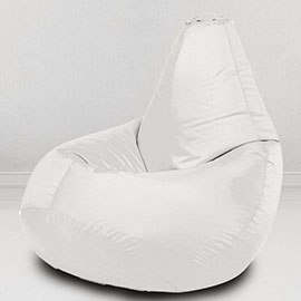 Кресло-мешок груша Белый, размер XХXХL-Комфорт, оксфорд