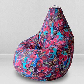 Кресло-мешок груша Сказки Востока, размер XХХL-Стандарт, мебельный хлопок 0