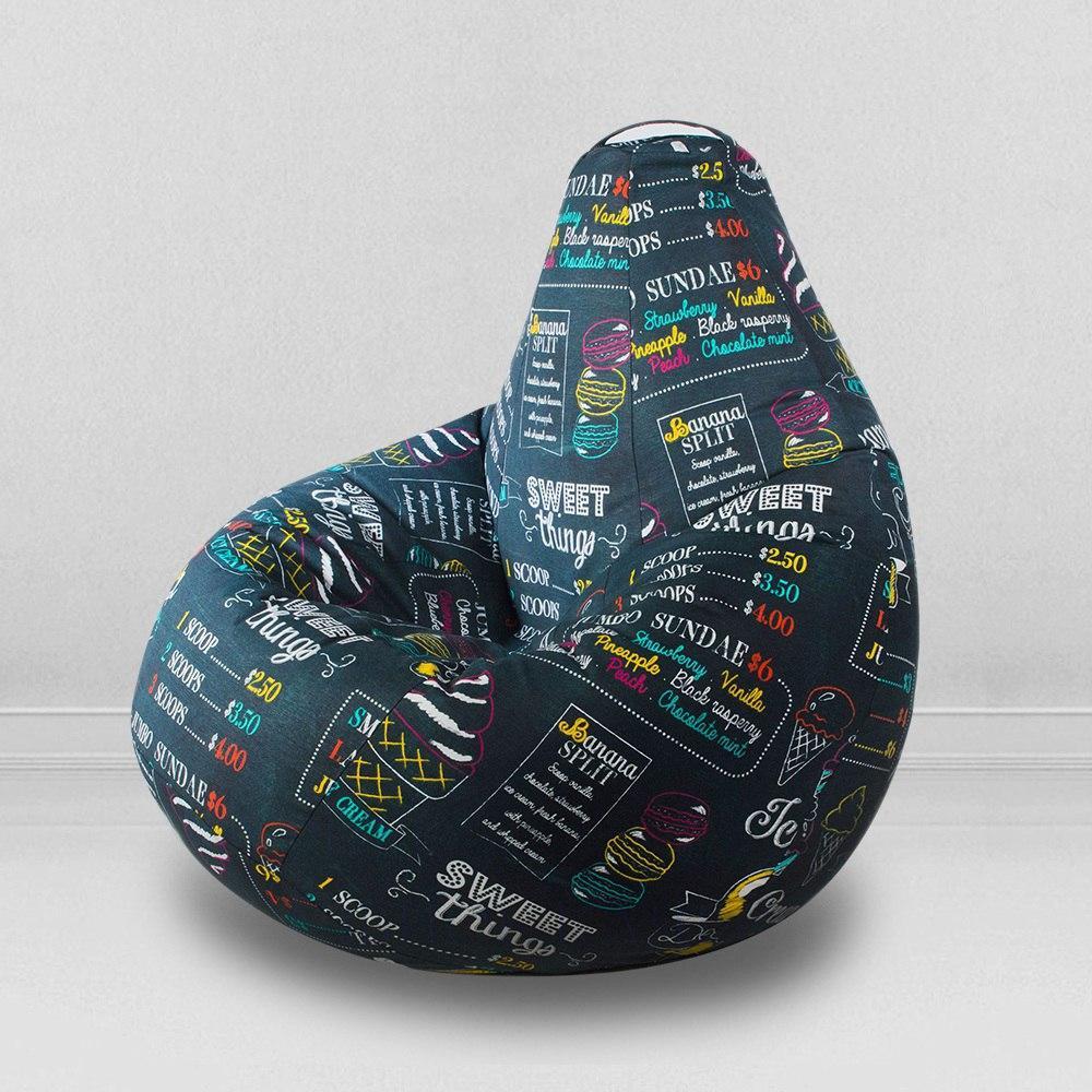 Кресло-мешок груша Айским, размер XL-Компакт, мебельный хлопок