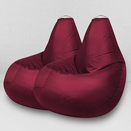 Два кресла-мешка по цене одного Бордо, размер XL-Компакт, оксфорд