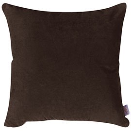 Декоративная подушка Темный шоколад, мебельная ткань