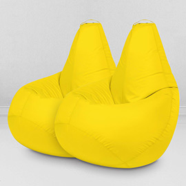 Два кресла-мешка по цене одного Желтый, размер XL-Компакт, оксфорд 0