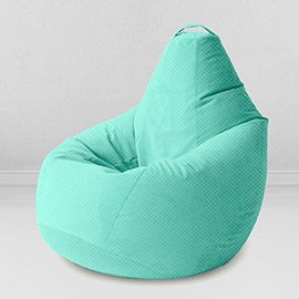 Кресло-мешок груша Ментол, размер XХХXL-Комфорт, мебельный велюр
