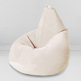 Кресло-мешок груша Латте, размер XL-Компакт, мебельный велюр