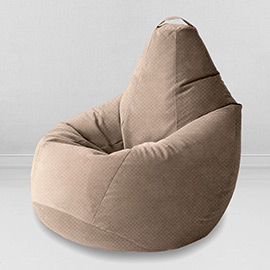 Чехол для кресла мешка Бежевый, размер Комфорт, мебельная ткань
