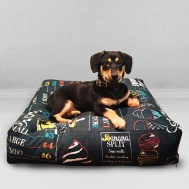 Лежак для собаки Айскрим, размер S, мебельный хлопок 1
