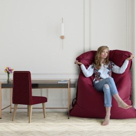Кресло-подушка, Твинкли, бирюза, размер XХXХL-Комфорт, мебельный велюр 2