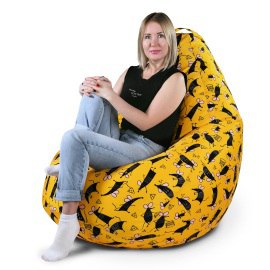 Кресло-мешок груша Символ Года, размер XХXХL-Комфорт, мебельный хлопок 1