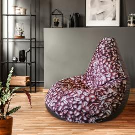 Кресло-мешок груша Дон Кофе, размер XХXХL-Комфорт, мебельный хлопок и оксфорд 4
