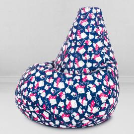 Кресло-мешок груша Милые коты, размер ХХL-Миди, оксфорд 0