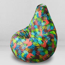 Кресло-мешок груша Ленивцы, размер ХХL-Миди, мебельный хлопок 0