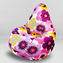 Кресло-мешок груша Пуэрто Плата, фиолетовый, размер ХХL-Миди, мебельный хлопок