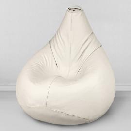Кресло-мешок груша Молоко, размер ХХL-Миди, экокожа 0