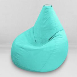 Кресло-мешок груша Ментол, размер ХХL-Миди, мебельный велюр Киви 0