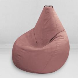 Кресло-мешок груша Пудра, размер XХХL-Стандарт, мебельный велюр 0