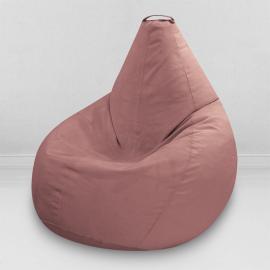 Кресло-мешок груша Пудра, размер XХХXL-Комфорт, мебельный велюр Киви