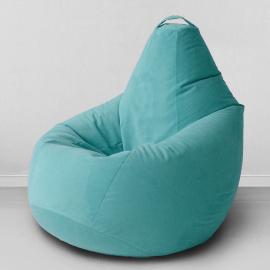 Кресло-мешок груша Ментол, размер XХХXL-Комфорт, мебельный велюр 0