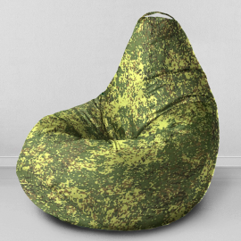 Кресло-мешок груша Хаки, размер XХXХL-Комфорт, оксфорд 0