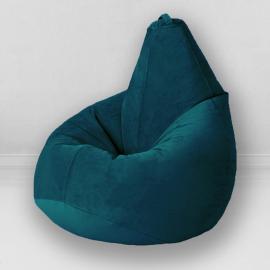 Кресло-мешок груша Морская глубина, размер XХХL-Стандарт, мебельный велюр