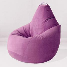 Кресло-мешок груша Сирень, размер XХХXL-Комфорт, мебельный велюр Киви 0