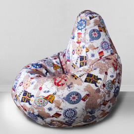 Чехол для кресла мешка Карта, размер XXXXL-Комфорт, мебельный хлопок