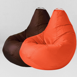 Два кресла-мешка по цене одного Апельсин и Шоколад, размер XXXXL-Комфорт, оксфорд