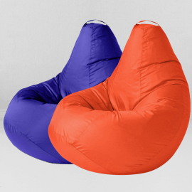 Два кресла-мешка по цене одного Апельсин и Василек, размер XXXXL-Комфорт, оксфорд