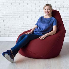 Кресло-мешок груша Бордо, размер XХХXL-Комфорт, мебельный велюр 0