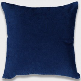 Декоративная подушка Темно-синяя, мебельная ткань