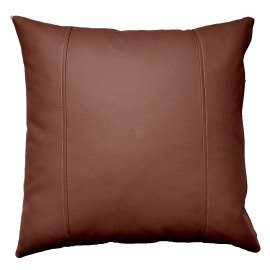 Декоративная подушка Шоколадная, экокожа