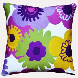 Декоративная подушка Пуэрто Плата фиолетовая, мебельный хлопок