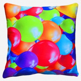 Декоративная подушка Воздушные шары, мебельный хлопок 0