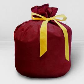 Подарочный упаковочный мешок цвет бордовый для кресла-мешка размера XXL-Миди 0