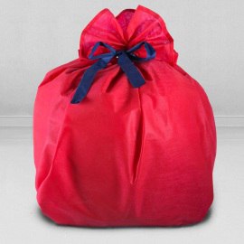Подарочный упаковочный мешок цвет красный для кресла-мешка размера Компакт