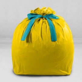 Подарочный упаковочный мешок цвет желтый для кресла-мешка размера XL-Компакт